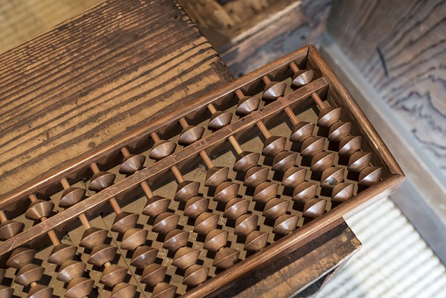 Wooden abacus from Asia